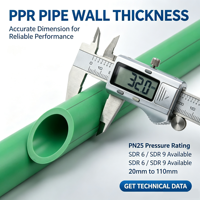 Tuyau PPR REHOME 50mm 25mm 32mm 75mm pour la construction, la plomberie en polypropylène, tubes PPR en plastique pour eau chaude et froide