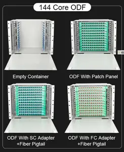 Vollständige Konfiguration Core Fiber Optical Distribution Frame(ODF) mit SC FC Adapter und Pigtail