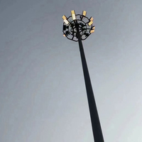 Projecteur intelligent à mât haut en acier galvanisé pour parcours de golf, éclairage de chantier, aéroport, 3000W