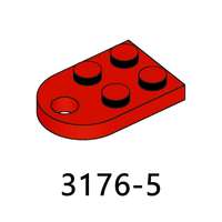 100 г/упаковка, №3176, Модифицированная пластина 2x3 с отверстием, строительные блоки, фигурки, кирпичики, совместимые с основными брендами, пластиковые игрушки
