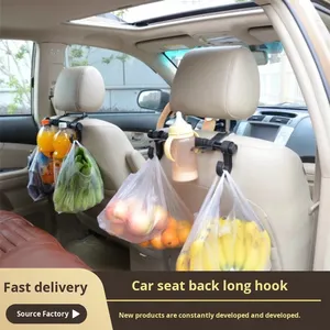 Interior Kits <b>Car</b> Seat Back <b>Hooks</b> & Hangers 4 PP Material Extended 30cm Headrest Storage - Product Image 3