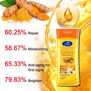 Aceite Corporal Iluminador con Extracto Natural de Omega 3 y Cúrcuma DR DAVEY, Aceite de Masaje Corporal en Gel de Marca Privada para Hombres y Mujeres - Product Image 2