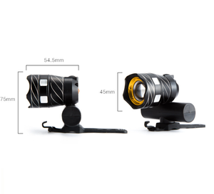 Luce Anteriore per Bicicletta T6 LED <span class=keywords><strong>Ricaricabile</strong></span> USB, Faro Impermeabile con Zoom Regolabile per Ciclismo su Strada e MTB - Product Image 5