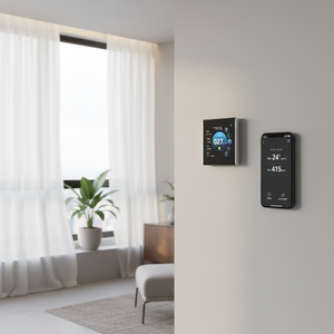 Recuperador de energía con control inteligente ERV para una sola habitación, ventilador de pared con recuperación de energía. - Product Image 1