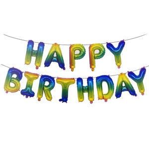 16 pollici/32 pollici/40 pollici numeri di elio lettere palloncino decorazione di <span class=keywords><strong>buon</strong></span> <span class=keywords><strong>compleanno</strong></span> palloncini Foil per feste - Product Image 6