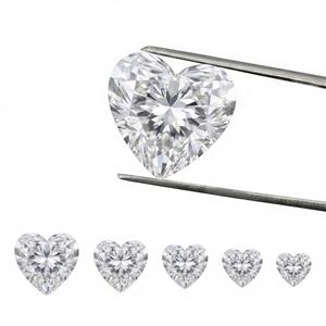 SHREERAJ SOLITAIRE Diamant CVD cultivé en laboratoire, taille cœur romantique, couleur D, pureté VVS2/VS1, certifié IGI, 0,50 ct, pierre libre pour fiançailles - Product Image 1