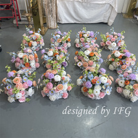 IFG Boules florales colorées de 35 cm de diamètre pour centres de table, petites boules florales pour la décoration de mariage