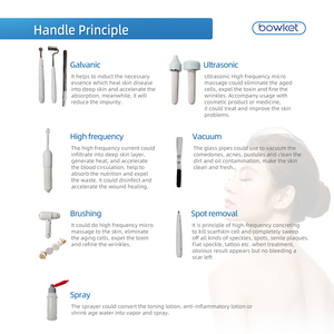 8in1 bowket tần số cao Galvanic hiện tại chăm sóc da Phân Tích vẻ đẹp thiết bị cho toàn diện khuôn mặt mắt phân tích EU/chúng tôi cắm - Product Image 4