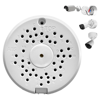 Boîtier de jonction métallique étanche pour caméra de sécurité avec support et couvercle rabattable pour dissimuler les câbles, accessoires de surveillance pour panneaux solaires