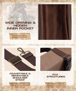 Sac de <span class=keywords><strong>guidon</strong></span> de <span class=keywords><strong>moto</strong></span> NICECNC Sac à outils universel en toile pour fourche avant Sissy Bar Pochette de rangement Dyna Softail Sportster Scooter - Product Image 6