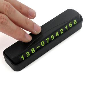 Temporary Parking Plate Magnetic Hidden Phone Number Display 119x30x24mm Plastic Car Relocation Sign - Product Image 2