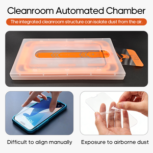 Applicable pour Apple XSmax/<span class=keywords><strong>XS</strong></span>/X plein écran HD 2.5D entrepôt sans poussière 9H protecteurs d'écran Film de protection en acier anti-poussière - Product Image 5