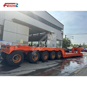 Grande charge 100 tonnes col de cygne détachable 5 essieux bas lit remorque Cargo Lowboy bas camion remorque <span class=keywords><strong>à</strong></span> plat <span class=keywords><strong>à</strong></span> <span class=keywords><strong>vendre</strong></span> - Product Image 2