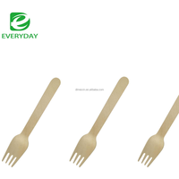 Chine Usine directe de couverts en bois jetables écologiques Vaisselle biodégradable pour les fêtes Échantillon gratuit Fourchettes de style simple