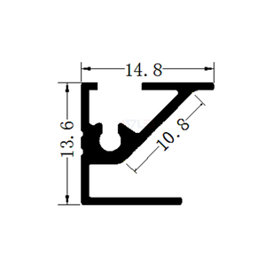 11*14Mm 6063 T5 Anodizing <span class=keywords><strong>LED</strong></span> Nhôm Hồ Sơ Bề Mặt Gắn PMMA Khuếch Tán Đùn Nhôm Hồ Sơ Cho <span class=keywords><strong>LED</strong></span> Dải Nhà Ở - Product Image 2