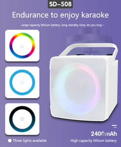 ลำโพง SDRD Sd508 ลำโพงซับวูฟเฟอร์ 4 นิ้ว พร้อมไมโครโฟน พกพาสะดวก รองรับระบบเสียงไร้สาย 5.0 ไฟ RGB LED สำหรับงานปาร์ตี้<span class=keywords><strong>คาราโอเกะ</strong></span>กลางแจ้ง - Product Image 5