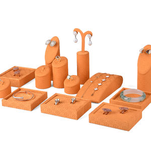 Conjunto de exhibición de joyería al por mayor, soporte de exhibición de joyería de tela, conjunto de exhibición de collar, pulsera, pendiente, soporte de exhibición de anillo - Product Image 2