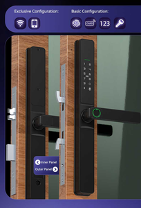 กลอนประตูอัจฉริยะกันน้ำ Glomarket รุ่น Tuya TTlock  แบบสแกนลายนิ้วมือ รหัสผ่าน บัตรคีย์การ์ด สำหรับประตูบานเลื่อนโครงอะลูมิเนียม - Product Image 3