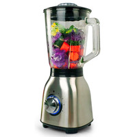 Bocal en verre 1.6L 600W Blender 5 vitesses de contrôle avec impulsion