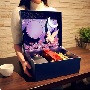 Caja de Regalo de Diseño Creativo para Productos de Cuidado de la Piel, Caja de Empaque de Lujo con Logotipo Personalizado, Caja 3D con <span class=keywords><strong>Bonito</strong></span> Estampado - Product Image 5