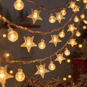 2024 Wholesale Solar Led LightsFor Decoration for Room Christmas Outdoor Decorations 30 Led Bubble Ball Star <strong>Snowflakes</strong> <strong>Lights</strong> - Product Image 1