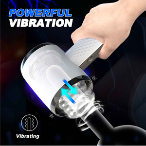 Caliente Original totalmente impermeable pene masaje empuje masturbación masculina 6 modos de empuje vibrador masturbación - Product Image 3