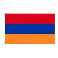 Aozhan в наличии большой дешевый 100% полиэстер 3x5 Армения арменский флаг