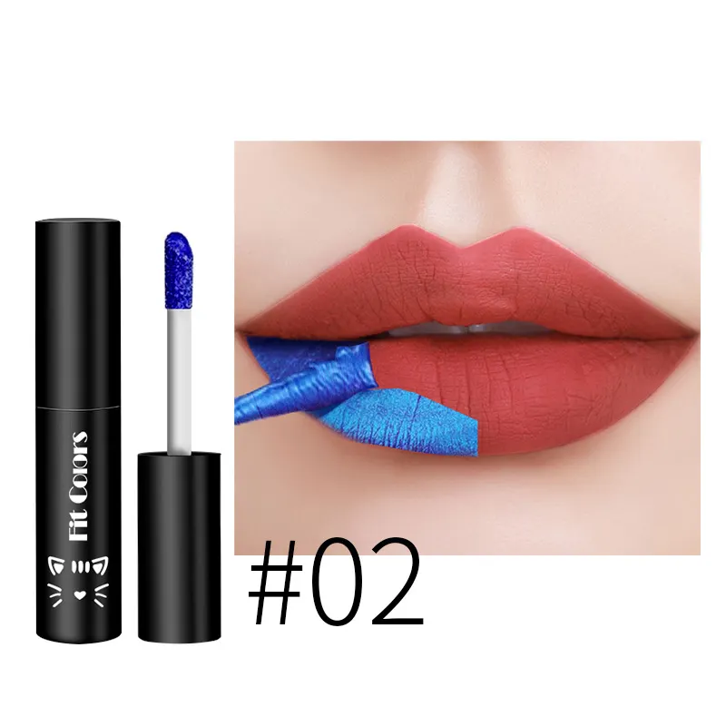 5 colori Peel Off rossetto Magic Matte Sexy Blue Lip Tattoo Pigment Make Up Long Lasting Lip Gloss Beauty Lipstick