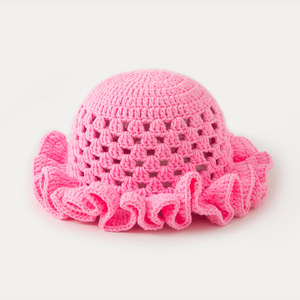 Handmade <span class=keywords><strong>Crochet</strong></span> Dệt Kim Xô <span class=keywords><strong>Hat</strong></span> Cho Phụ Nữ Tuổi Teen Ngoài Trời Xù vành Mùa Đông Lễ Hội <span class=keywords><strong>Hat</strong></span> - Product Image 6