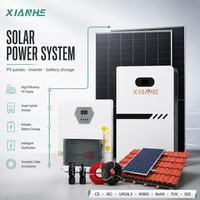 Système d'énergie solaire 16 kWh 314 Ah avec panneaux photovoltaïques, onduleur et stockage de batterie pour la sauvegarde à domicile