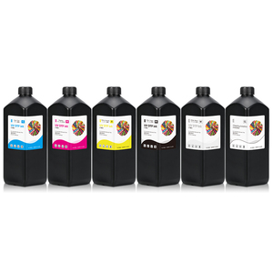<span class=keywords><strong>Encre</strong></span> UV DTF 1000 ml pour imprimante UV DTF Epson I3200, kit d'<span class=keywords><strong>encre</strong></span> CMYK blanc vernis XP600, <span class=keywords><strong>encre</strong></span> UV DTF en vrac pour grossistes - Product Image 1