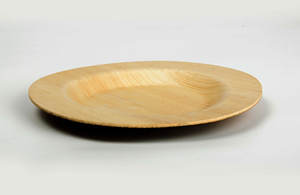 Plato Redondo de Hoja de Areca de 6 Pulgadas, Ecológico, Desechable, Biodegradable, Platos de Hoja de Palma para Fiestas, Bodas, Catering, Proveedor al por Mayor - Product Image 3