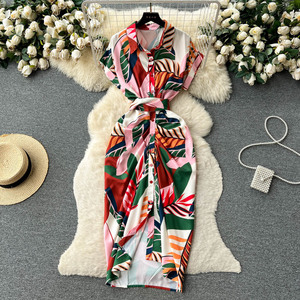 Nuevo <span class=keywords><strong>vestido</strong></span> <span class=keywords><strong>de</strong></span> verano con estampado <span class=keywords><strong>de</strong></span> <span class=keywords><strong>flores</strong></span> plisado <span class=keywords><strong>de</strong></span> <span class=keywords><strong>noche</strong></span> <span class=keywords><strong>para</strong></span> mujer - Product Image 2