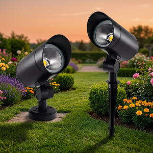Projecteur LED de jardin à piquet 10W IP65 étanche, éclairage paysager extérieur en aluminium, angle de faisceau 60/90, intensité réglable - Product Image 2