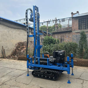 جهاز حفر بئر <span class=keywords><strong>DTH</strong></span> صغير عمق 40 متر 50-50 متر من الصين ، مجنزرة دوارة محمولة - Product Image 4