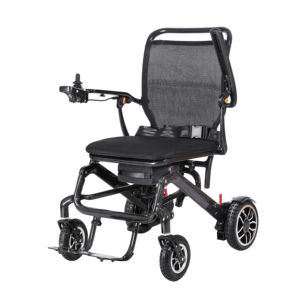 KSM-607P Factory Direct Lightweight Carbon Fiber <b>Electric</b> Wheelchair Supplier Foldable Design with Storage Bag - Product Image 1