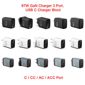 Chargeur rapide GaN personnalisé SPR/AVS 65W 67W 100W 3 ports USB C Bloc de chargeur rapide GaN - Product Image 2