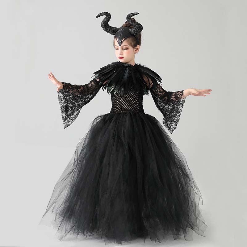 maleficent black dress DVL11