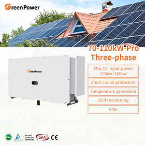 Greenpower Ip66 70kw 75kw 80kw 90kw 100kw 110kw, Sistema Solar de Onda Sinusoidal Pura Trifásico Conectado a la Red con Controlador MPPT Asp-70-11 - Product Image 1