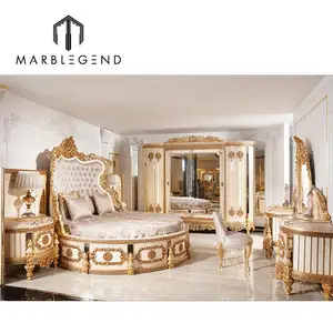 На заказ Король Размер комплекты постельного белья из бука деревянная мебель Королевский роскошный набор мебели для спальни