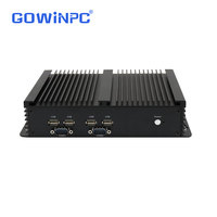 Mini PC Industrial Gowin Factory con 6 Puertos RS232/422/485 COM, GPIO de 8 bits, Sin Ventilador, 6100U 7200U 8250U