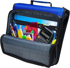 Carpeta de cremallera BSCI de muestra gratis, carpeta de cremallera de capacidad de 500 hojas para la escuela sostiene computadora portátil de 15 pulgadas - Product Image 6