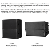 Haut-parleur subwoofer 18 pouces 600W SUB-Bass Stage Professional Sound Audio System Church