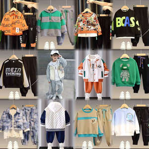 Conjunto de dos piezas Autumgirl para niños, suéter de cuello redondo de dibujos animados de oso con mangas largas y pantalones de algodón 100% informales inteligentes - Product Image 3