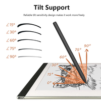 Stylet ODM personnalisé pour tablette, 4096 niveaux de pression, détection d'inclinaison, rejet de la paume, pointe remplaçable, capacitif actif, avec pointes supplémentaires pour Kindle