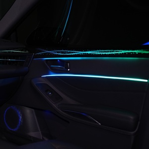 Lámpara ambiental interior para coche con volante a la derecha, de bajo consumo energético, con ciclo automático de colores y selección manual a través de botón táctil - Product Image 3