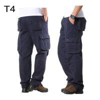 Pantalon tactique en toile de coton camouflage pour homme, multi-poches, pour la randonnée, la chasse, pantalon cargo, pantalon safari