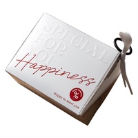 Boîtes à bonbons de mariage réutilisables de luxe léger avec gaufrage et dorure, boîtes rigides portables avec fermeture magnétique pour invités