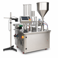 Machine automatique de remplissage, d'emballage et de scellage de liquides pour sacs et boîtes métalliques (acier inoxydable 304/201, contrôlée par PLC, 220V)