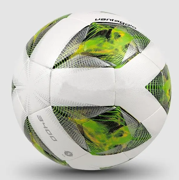 Bola de futebol balon de futbol, bola para futebol em couro pu texturizada com logotipo personalizado, 2022